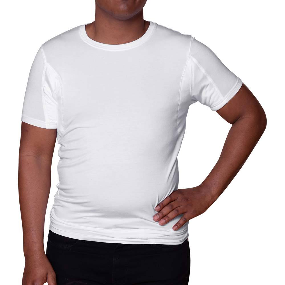 Men's Sweatproof Undershirt Crew Neck Sweatshield Undershirts